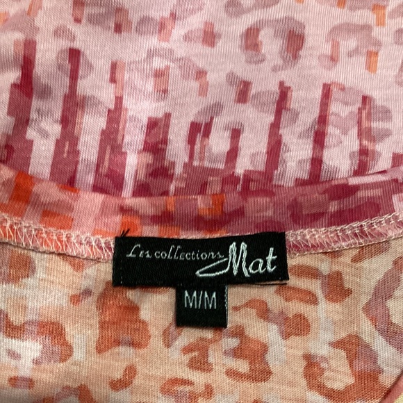Les collections Mat Multi-Colour Pink Short Sleeve Top - Sz M - Picture 3 of 7